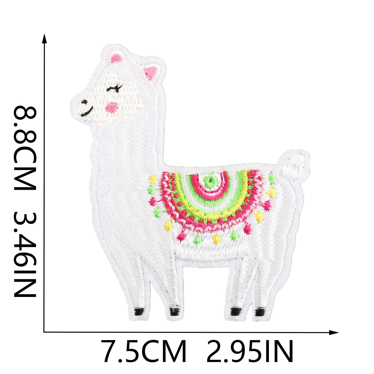 Wholesale Cartoon alpaca embroidery cloth patch clothes desert camel patch